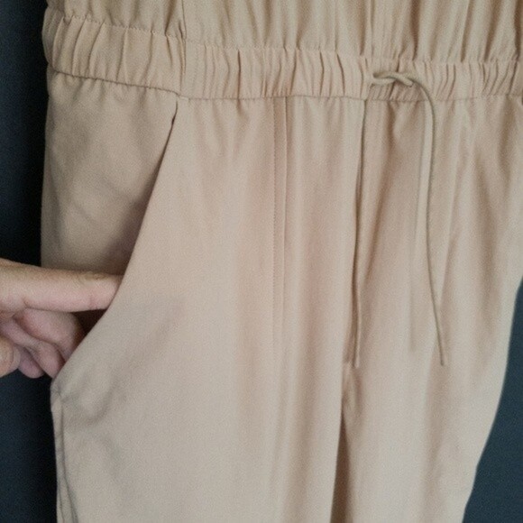 Lululemon Shift in Time Criss-Cross Back Elastic Waist Jumpsuit Beech Wood NWT - Picture 7 of 14